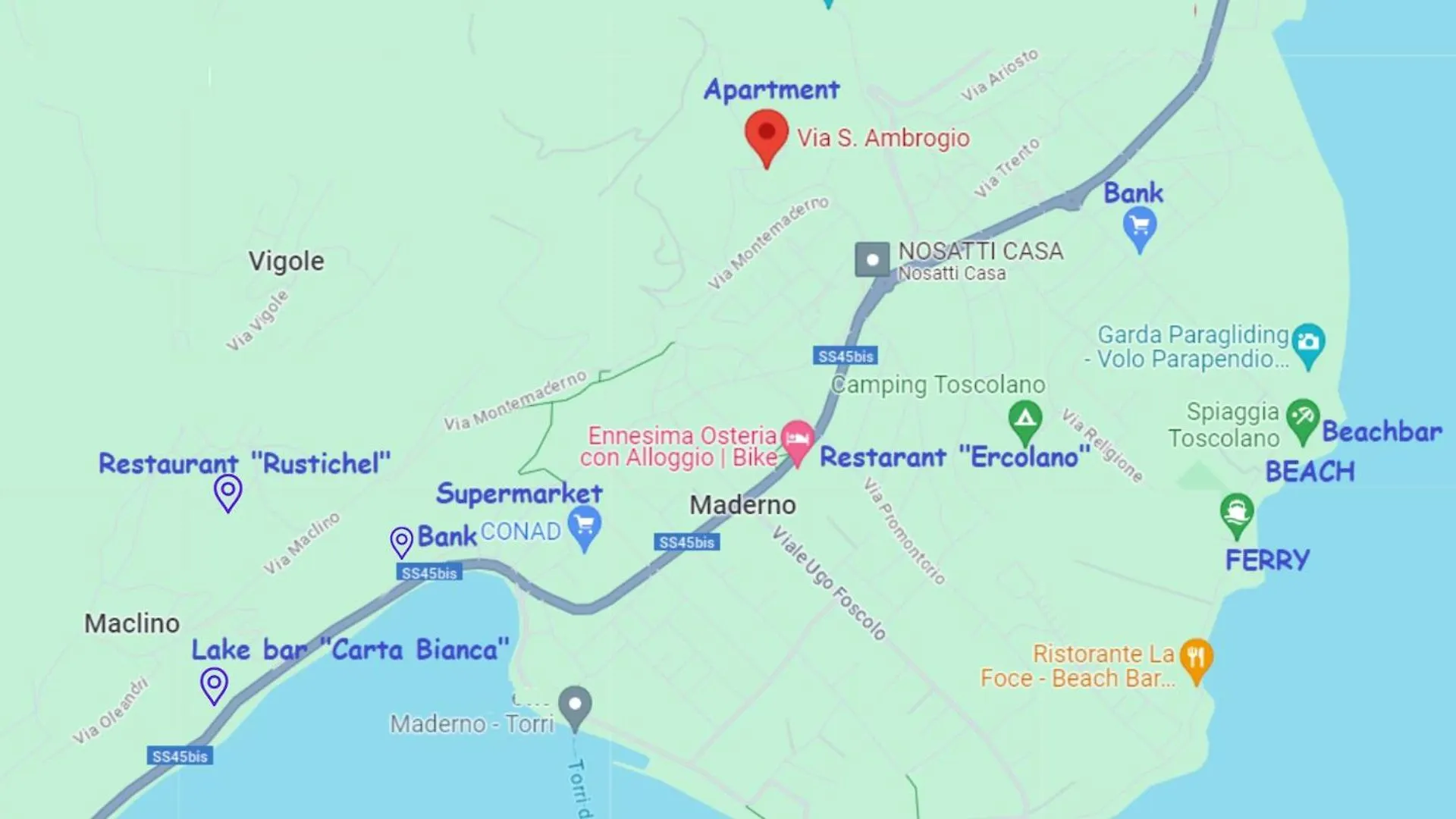 Apartment Panorama Lake View, Pool & Garden, 2 Bathrooms, Kingsize & Single-Beds, Fast Internet Toscolano Maderno