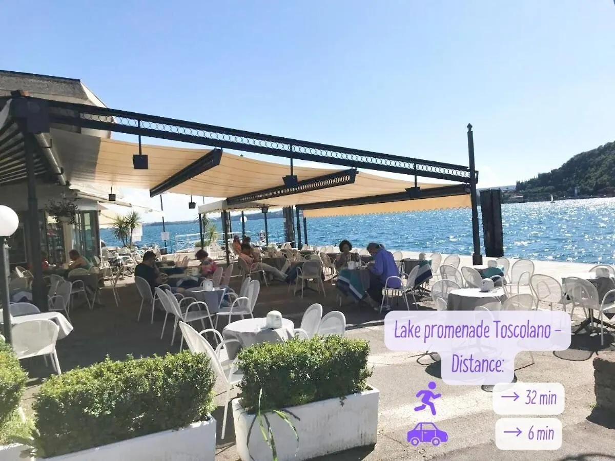 Apartment Panorama Lake View, Pool & Garden, 2 Bathrooms, Kingsize & Single-Beds, Fast Internet Toscolano Maderno Italy